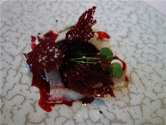 beetroot and smoked eel